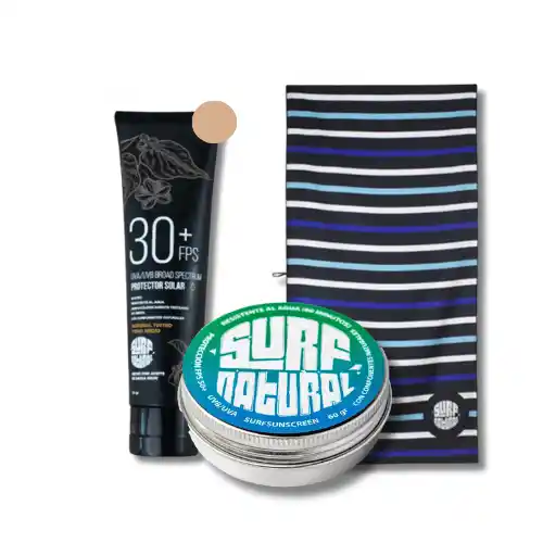 PACK PRO (TOALLA + SURF NATURAL LATA + SURF NATURAL TINTED)